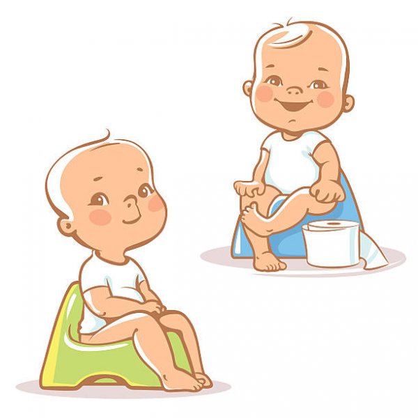 Ребенок на горшке рисунок