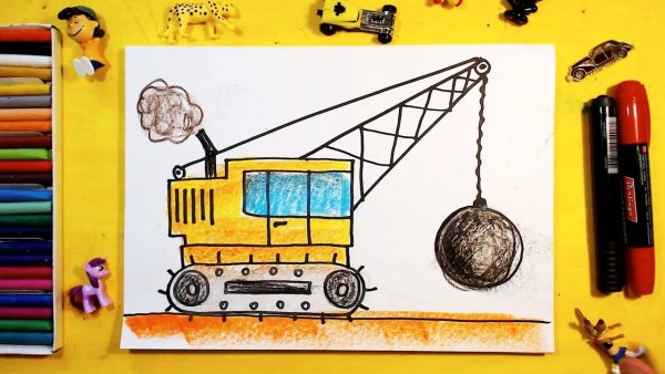 Автокран для детей пошагово