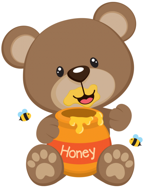 Коричневый медведь мультяшный