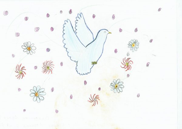 Голубь дорисуй картинку