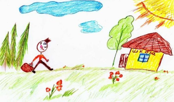 Детские рисунки Филиппок