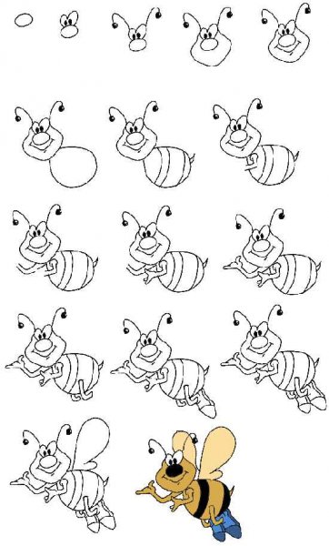 Пошаговое рисование для малышей