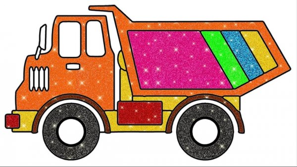 Аппликация для детей мусоровоз