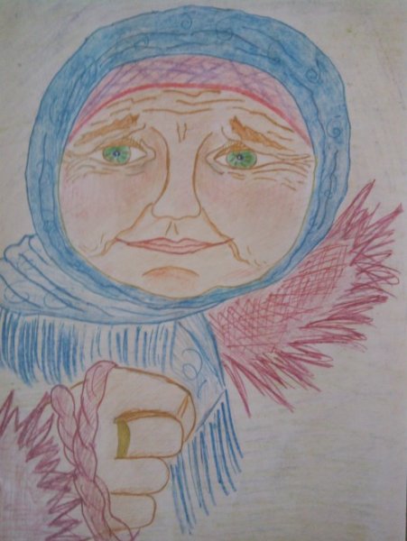 Рисуем бабушку с детьми