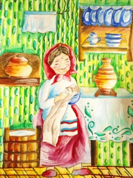 Бабушка рисунок