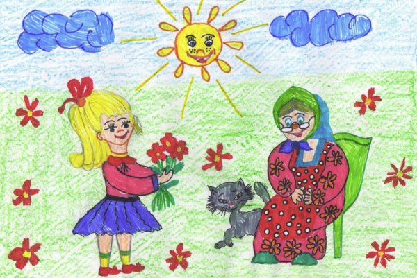 Детские рисунки бабушки