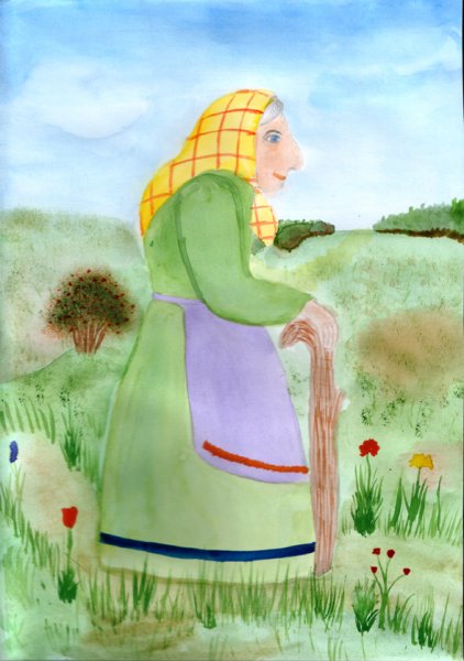 Рисунок моя бабушка