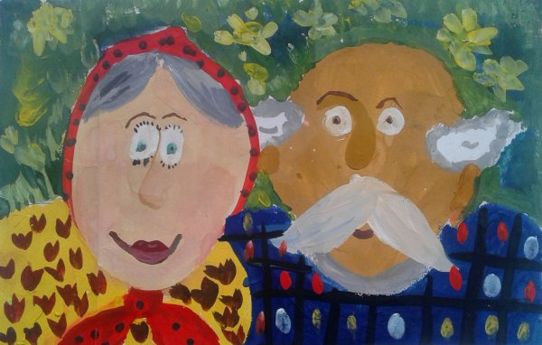 Детские рисунки ко Дню пожилого человека