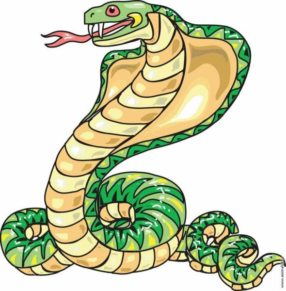 Змея мультяшная