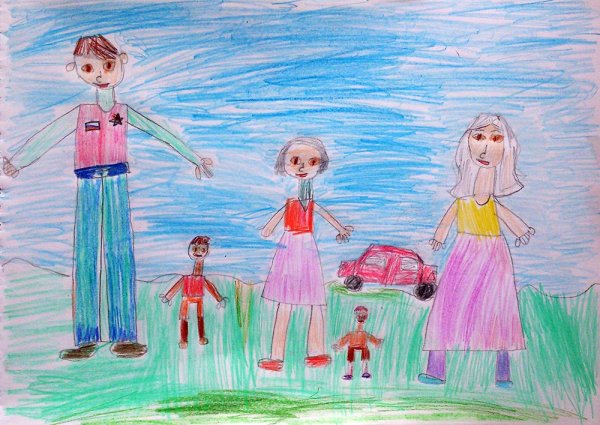 Конкурс рисунков моя семья