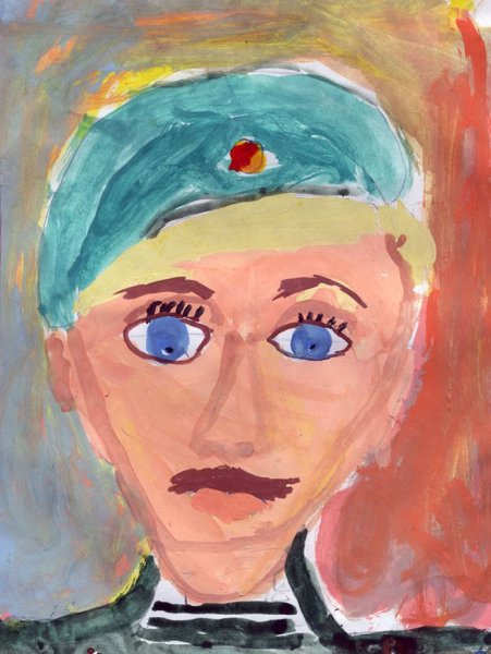 Портрет папы детский