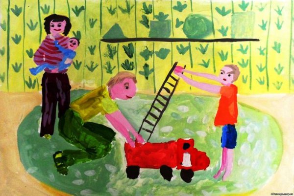 Папа рисует