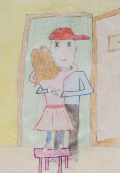 Рисование портрет друга