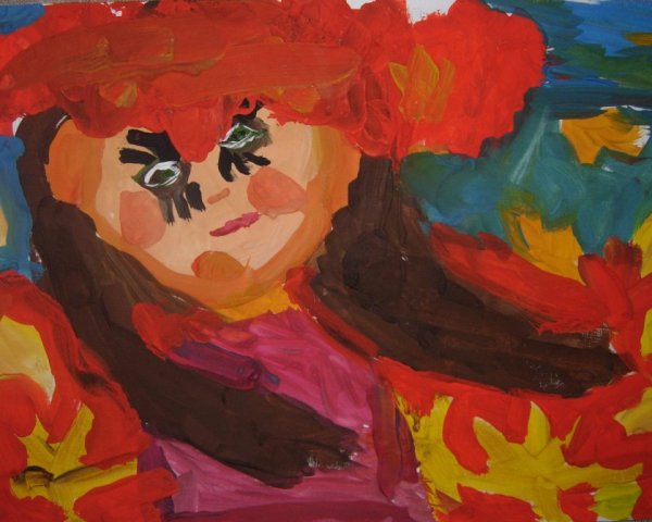 Рисование на тему красавица осень