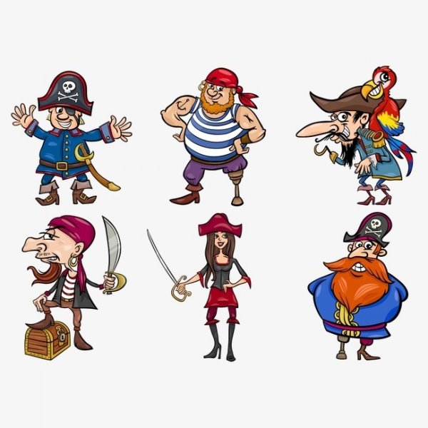 Герои мультика пираты разбойники
