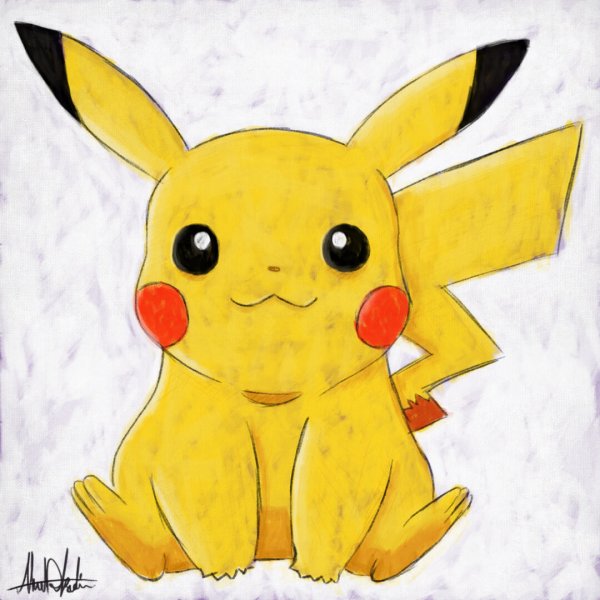 Пикачу маркерами