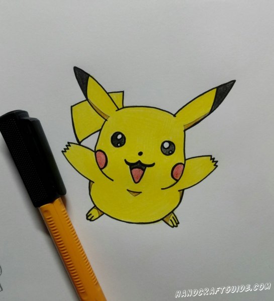 Пикачу для срисовки легкие