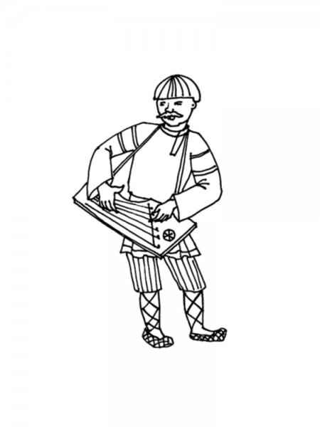 Гусляр рисунок