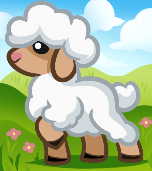 Овечка рисунок