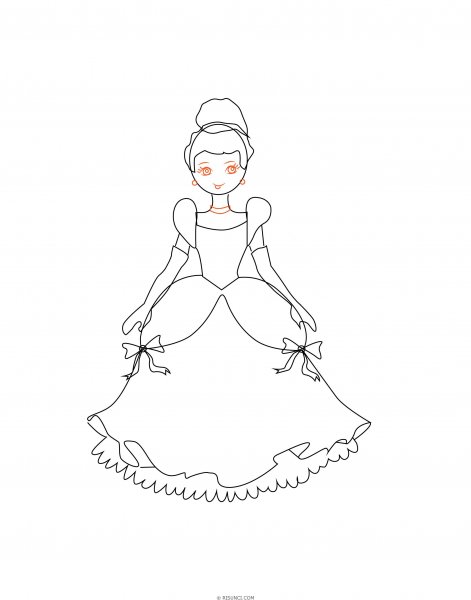 Золушка карандашом