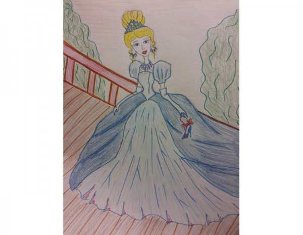 Золушка рисунок для детей