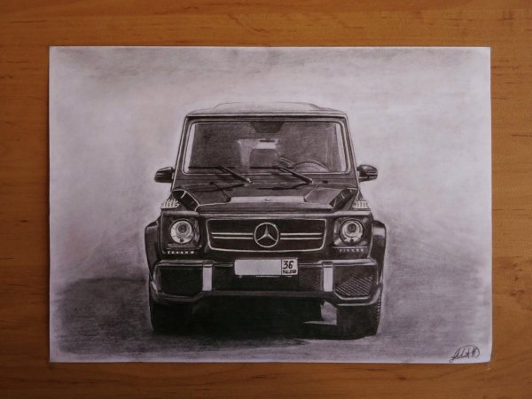 Гелендваген карандашом
