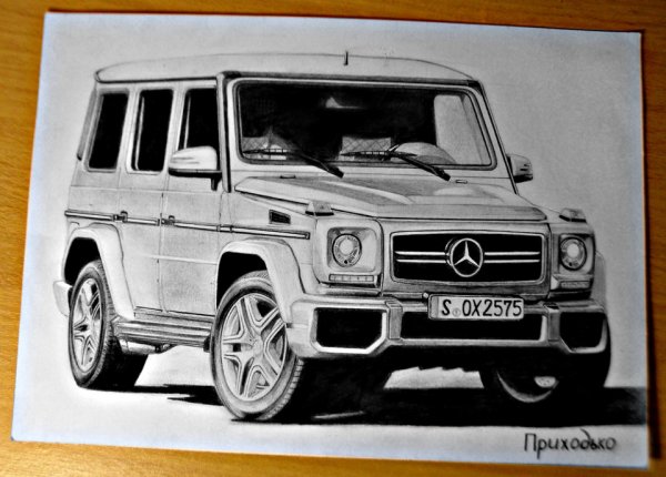 Mercedes Benz AMG g63 карандаш