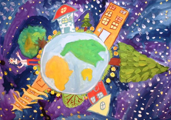 Планета земля конкурс рисунков