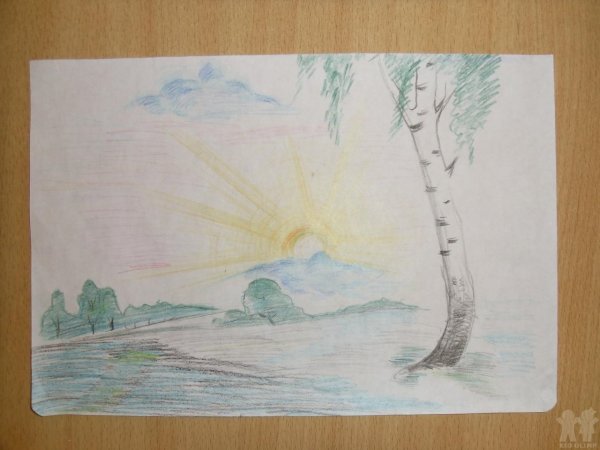 Иллюстрация к произведению утро э.Грига