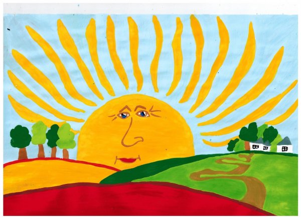 Солнце детский рисунок
