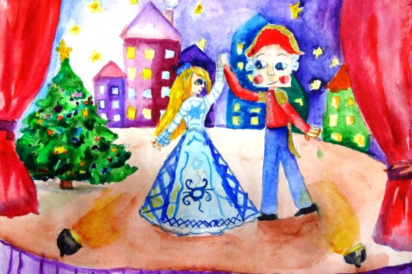 Театр детский рисунок