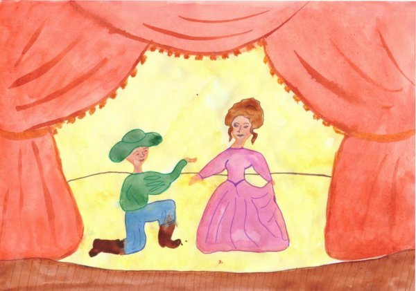 Театр рисунок для детей