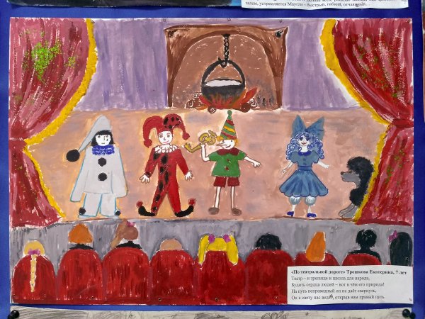 Дети рисуют театр