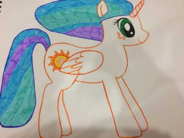 Детские рисунки пони