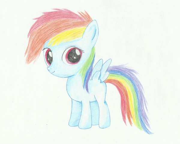 Рисунки для срисовки пони