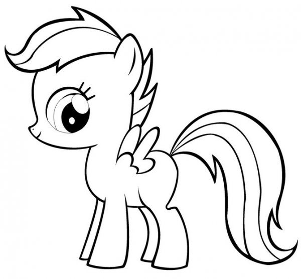 Раскраски Скуталу крошка Бель