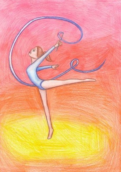 Гимнастка карандашом