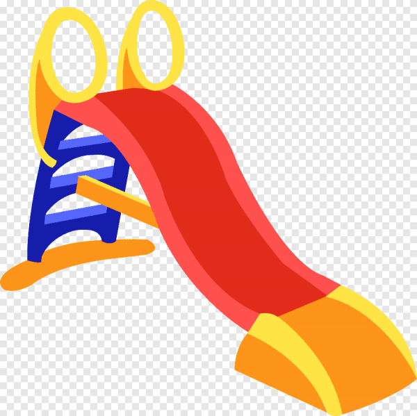 Детской горки на прозрачном фоне