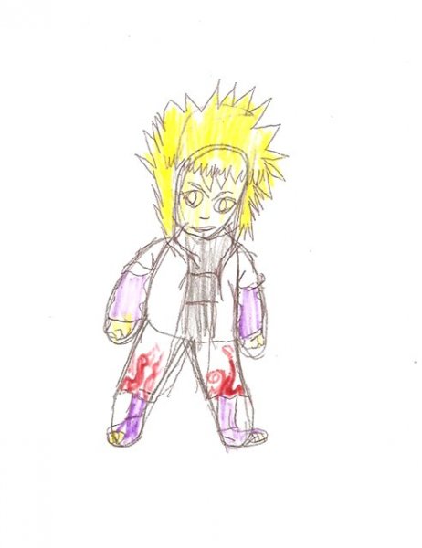 Наруто ребёнок карандашом