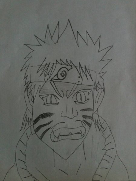 Наруто ребёнок карандашом