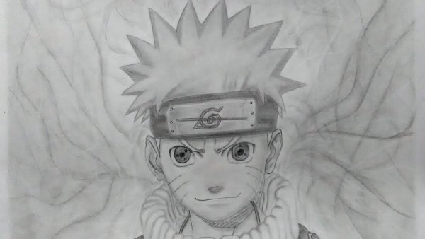 Наруто рисунки карандашом в цвете