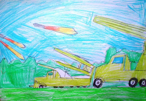 Детские рисунки Катюша