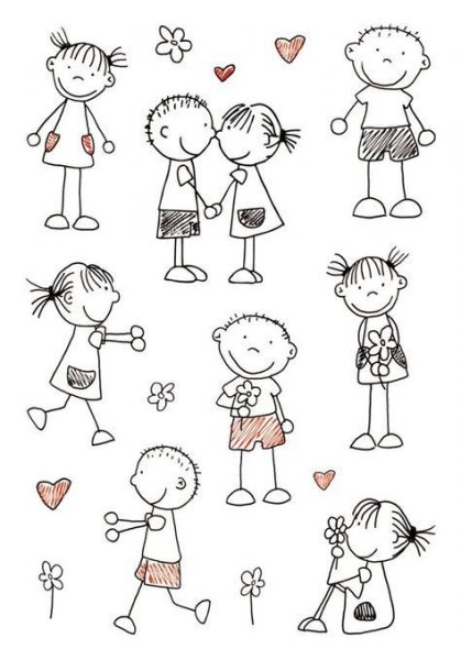 Человечек рисунок