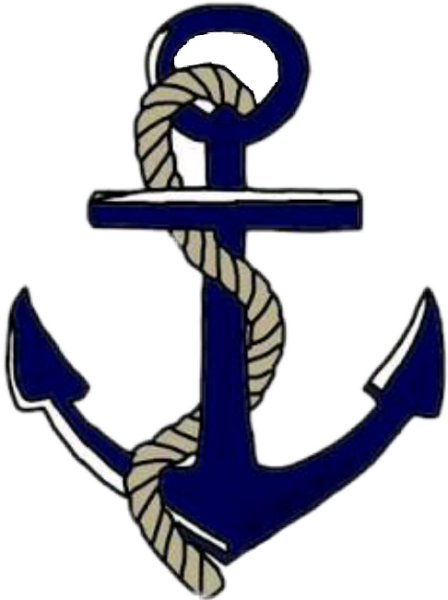 Якорь на белом фоне