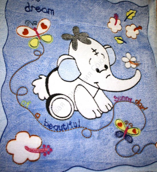 Детский плед велсофт купон