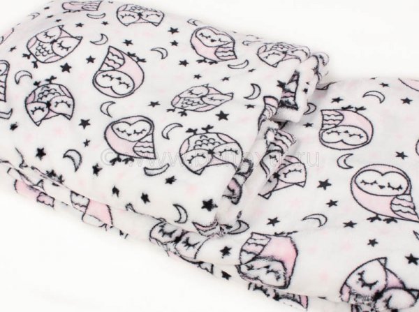 Совушки 90*120 013-PBN плед велсофт