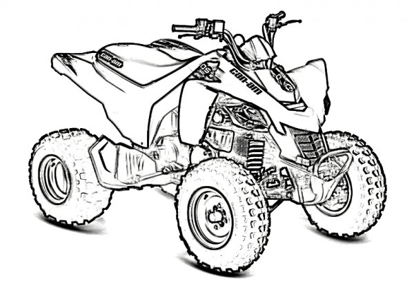 Раскраски для мальчиков квадроциклы