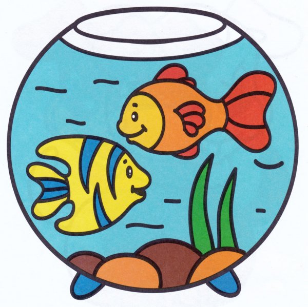 Аквариум с рыбками для детей