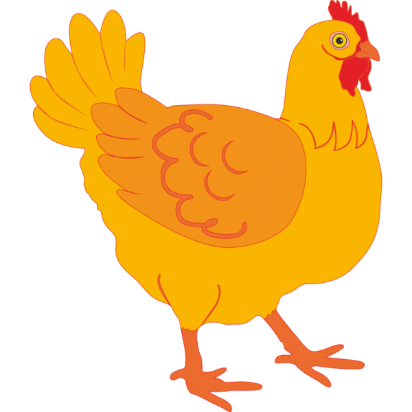 Курица мультяшная