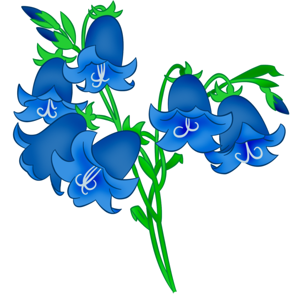 Цветок колокольчик для детей